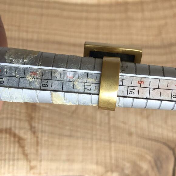 Double Lapis Lazuli Gemstone Gold Plated Adjustable Ring Size 6 (51 mm) Blue - Picture 7 of 7